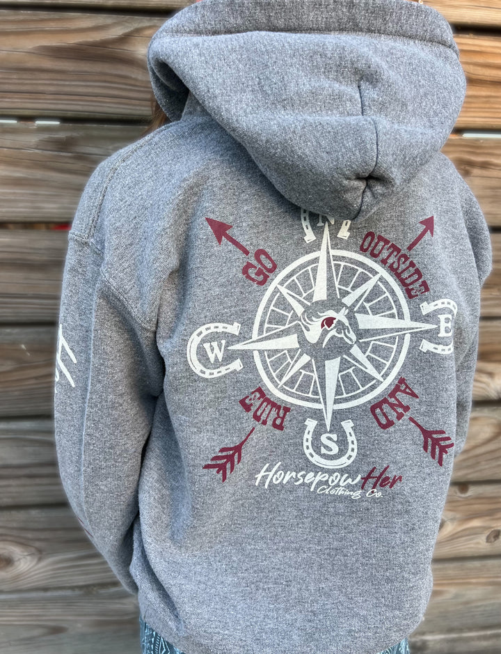 Go Outside and Ride Youth Hoodie