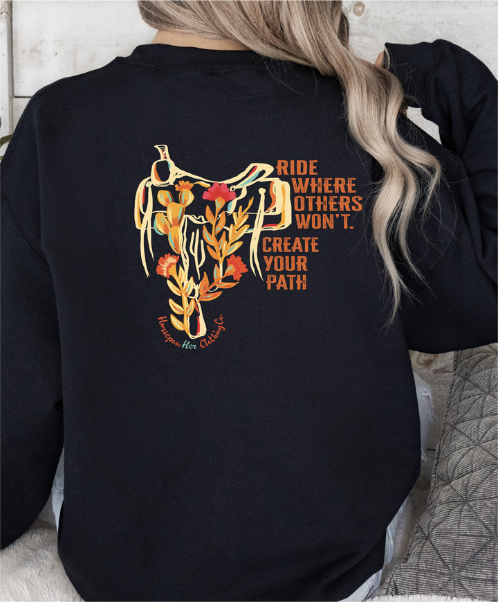 Women's Ride Where Others Won't Crewneck Sweatshirt