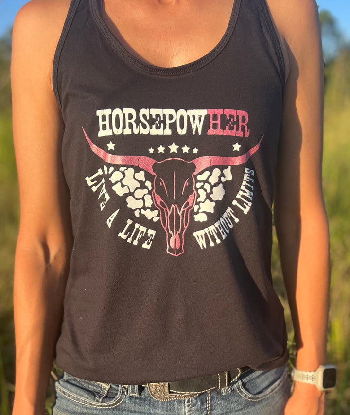 Women's HorsepowHer Skull Tank