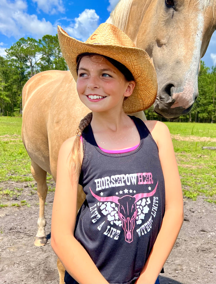 Youth HorsepowHer Skull Tank