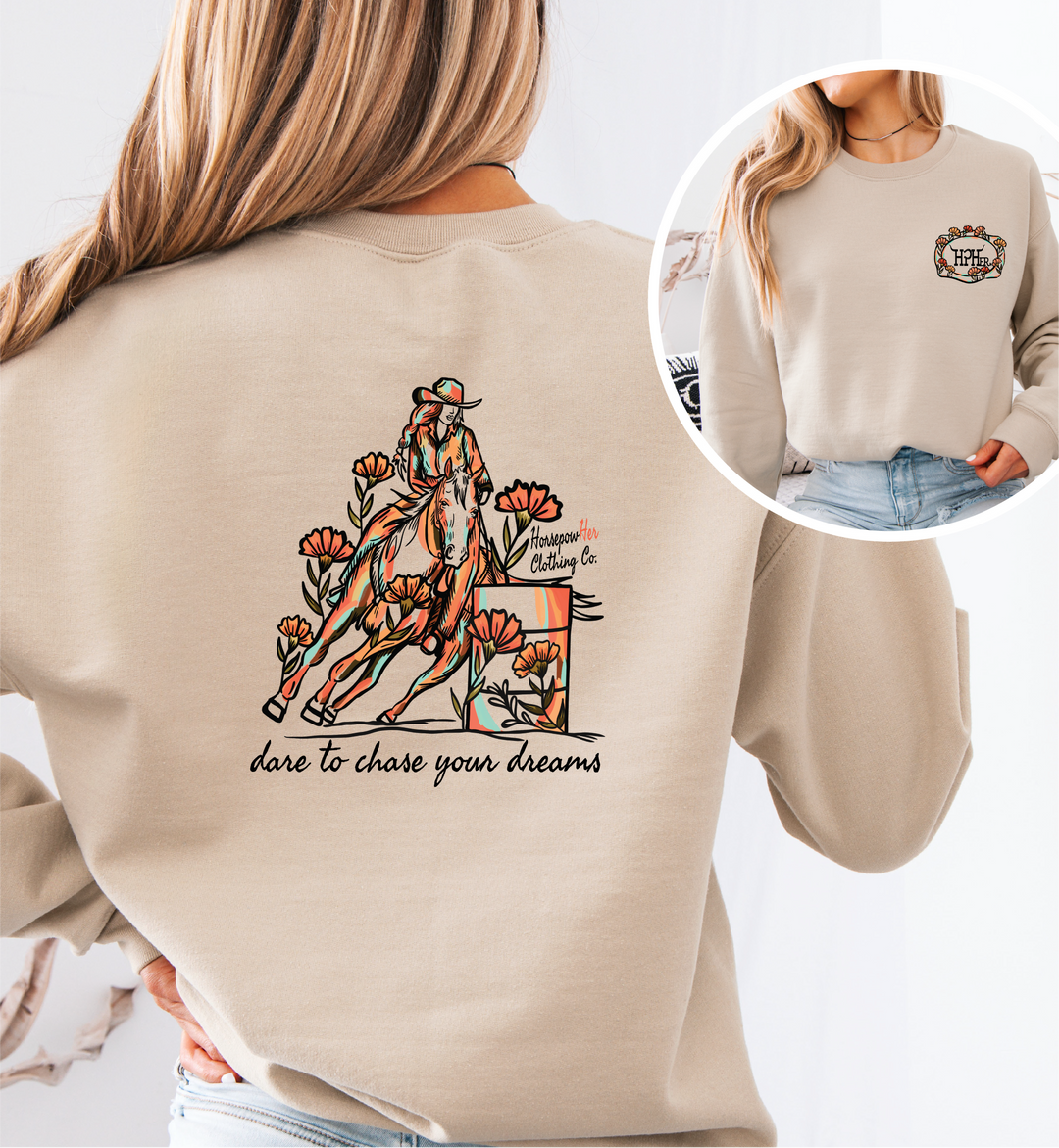 Women's Dare to Chase Your Dreams Crewneck