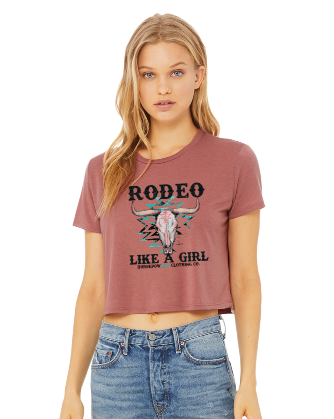 Rode Like a Girl Women's Cropped Tee