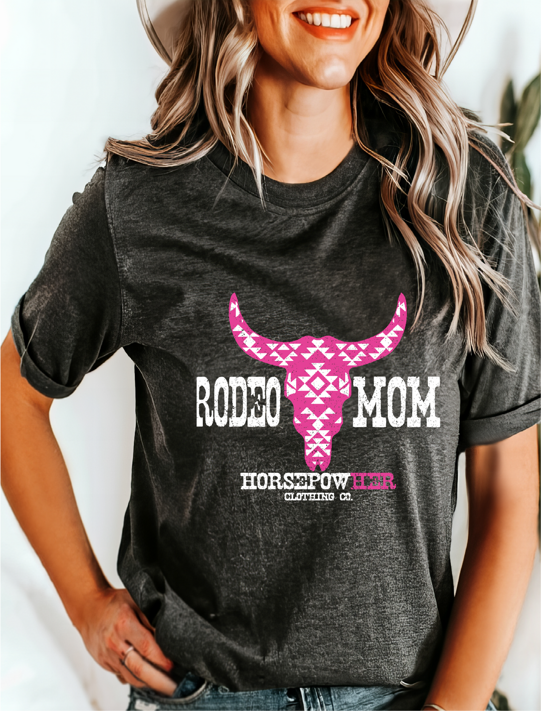 Rodeo Mom Aztec Skull Women's Tee