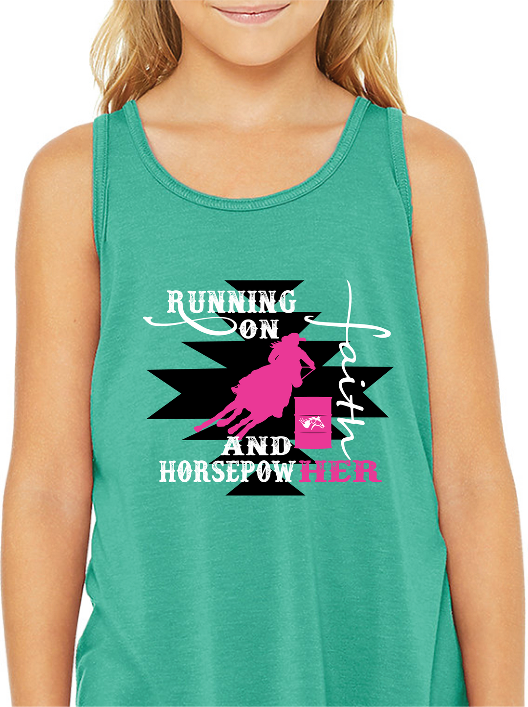 Running on Faith and HorsepowHer Youth Tank