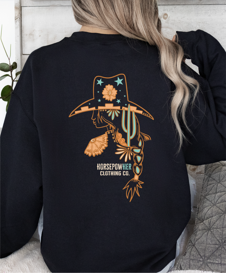 Women's Cosmic Cowgirl Crewneck Sweatshirt