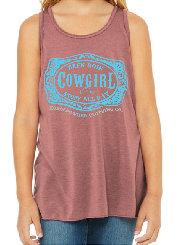Been Doin' Cowgirl Stuff Youth Tank