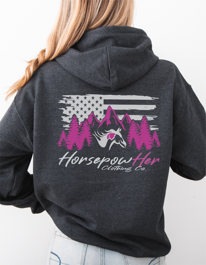 HorsepowHer Freedom Adult Hoodie