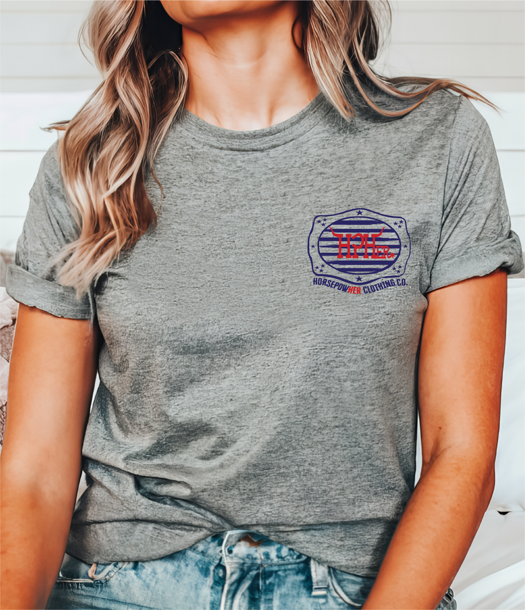 Women's God, Country and Cowgirls Tee