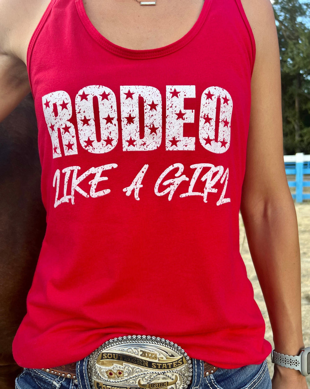 RODEO LIKE A GIRL Logo Tank