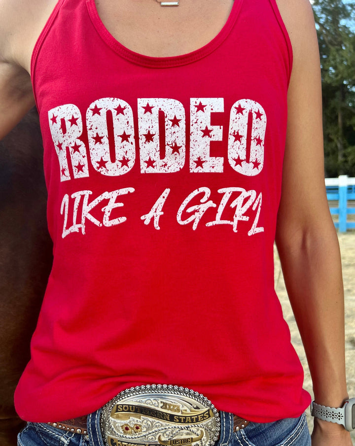 RODEO LIKE A GIRL Logo Tank