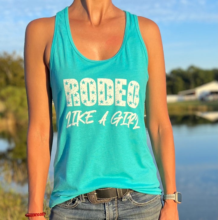 RODEO LIKE A GIRL Logo Tank
