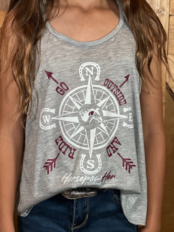 Go Outside and Ride Youth Tank
