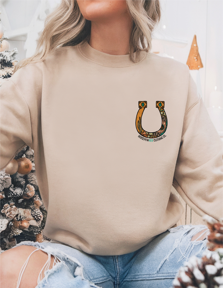 Women's Luck Horseshoe Crewneck Sweatshirt